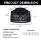 11.8 in. 3-Light Black Rattan Flush Mount Ceiling Light with Hand-Woven Cage Shaded for Hallway Bedroom