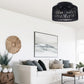 11.8 in. 3-Light Black Rattan Flush Mount Ceiling Light with Hand-Woven Cage Shaded for Hallway Bedroom