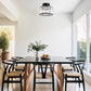 10 in. 1-Light Black Modern Semi-Flush Mount with Crystal Shade and No Bulbs Included