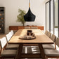 YANSUN 1-Light Industrial Farmhouse Hanging Kitchen Black Pendant Ceiling Light with Metal Dome Shade