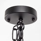 1-Light Black Kitchen Island Pendant Lighting with Glass Shade, Hanging Lighting for Living Room, Restaurant, Hallway