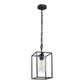1-Light Black Kitchen Island Pendant Lighting with Glass Shade, Hanging Lighting for Living Room, Restaurant, Hallway