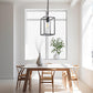1-Light Black Kitchen Island Pendant Lighting with Glass Shade, Hanging Lighting for Living Room, Restaurant, Hallway