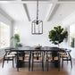 1-Light Black Kitchen Island Pendant Lighting with Glass Shade, Hanging Lighting for Living Room, Restaurant, Hallway