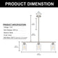 3-Light Island Pendant With Clear Glass Shades,Pendant Lighting for Dining Room Ceiling Light, Brushed Nickel Finish with Clear Glass,Sliver