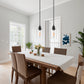 1-Light Modern Matte Black Island Pendant Light Rustic Farmhouse Industrial Hanging Light for Kitchen Dining 2 Pack