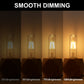 40-Watt Equivalent Edison T25 T30 LED Tubular Bulb, Vintage Filament, Warm White 2700K, Dimmable, E26 Base, 4-Pack