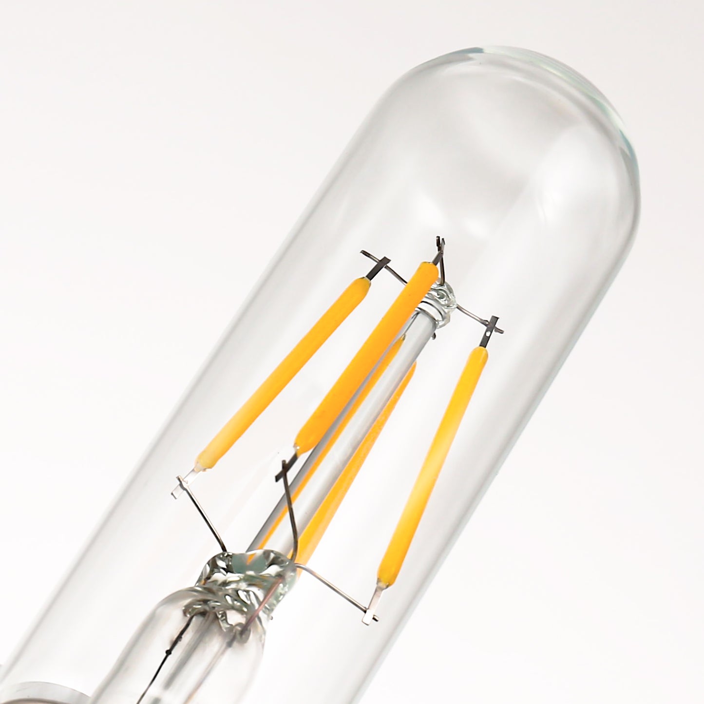 40-Watt Equivalent Edison T25 T30 LED Tubular Bulb, Vintage Filament, Warm White 2700K, Dimmable, E26 Base, 4-Pack