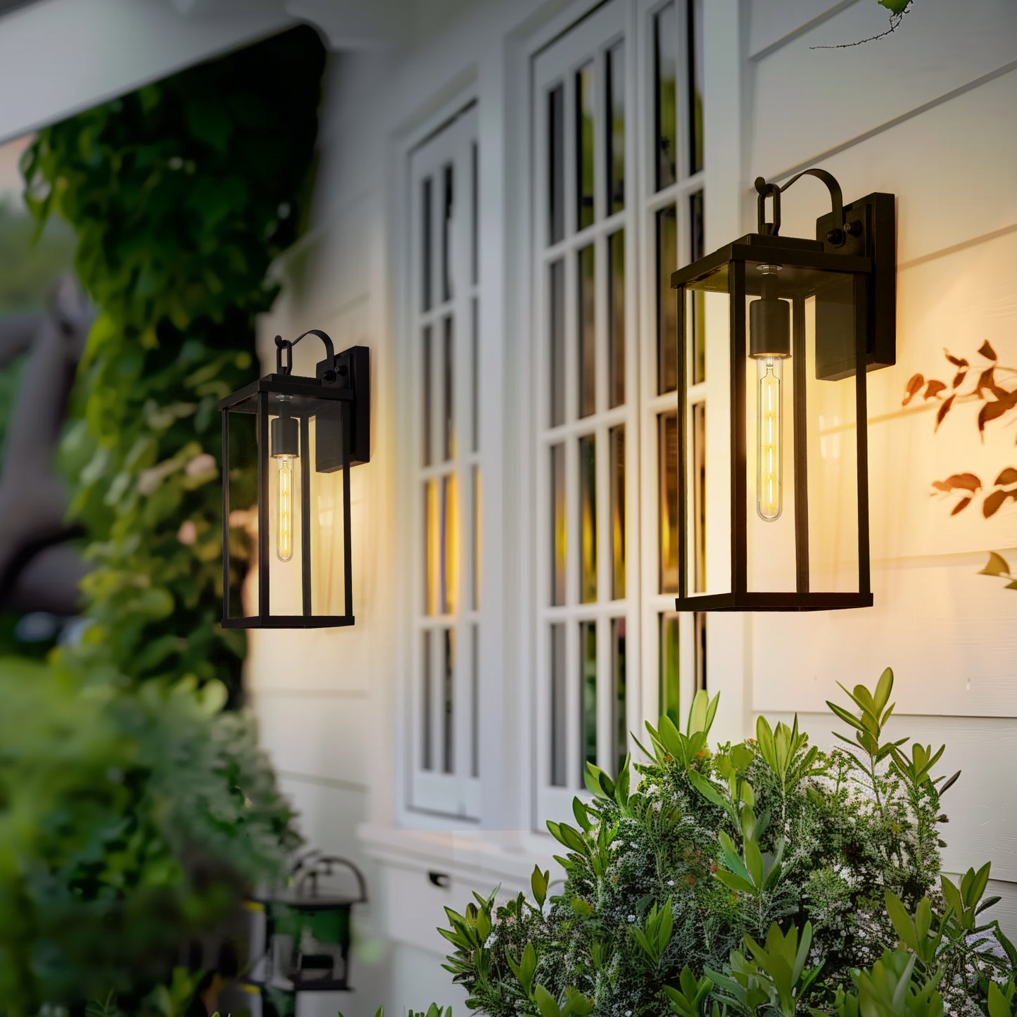 T30 LED Tubular Bulb,Vintage Filament Design, 4W (40W Equivalent), Warm White 2700K, Dimmable, E26 Base, (4-Pack)