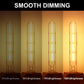 T30 LED Tubular Bulb,Vintage Filament Design, 4W (40W Equivalent), Warm White 2700K, Dimmable, E26 Base, (4-Pack)