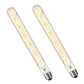 Edison T30 LED Tubular Bulb,Vintage Filament Design, 6W (60W Equivalent), Warm White 2700K, Dimmable, E26 Base, 2 Pack