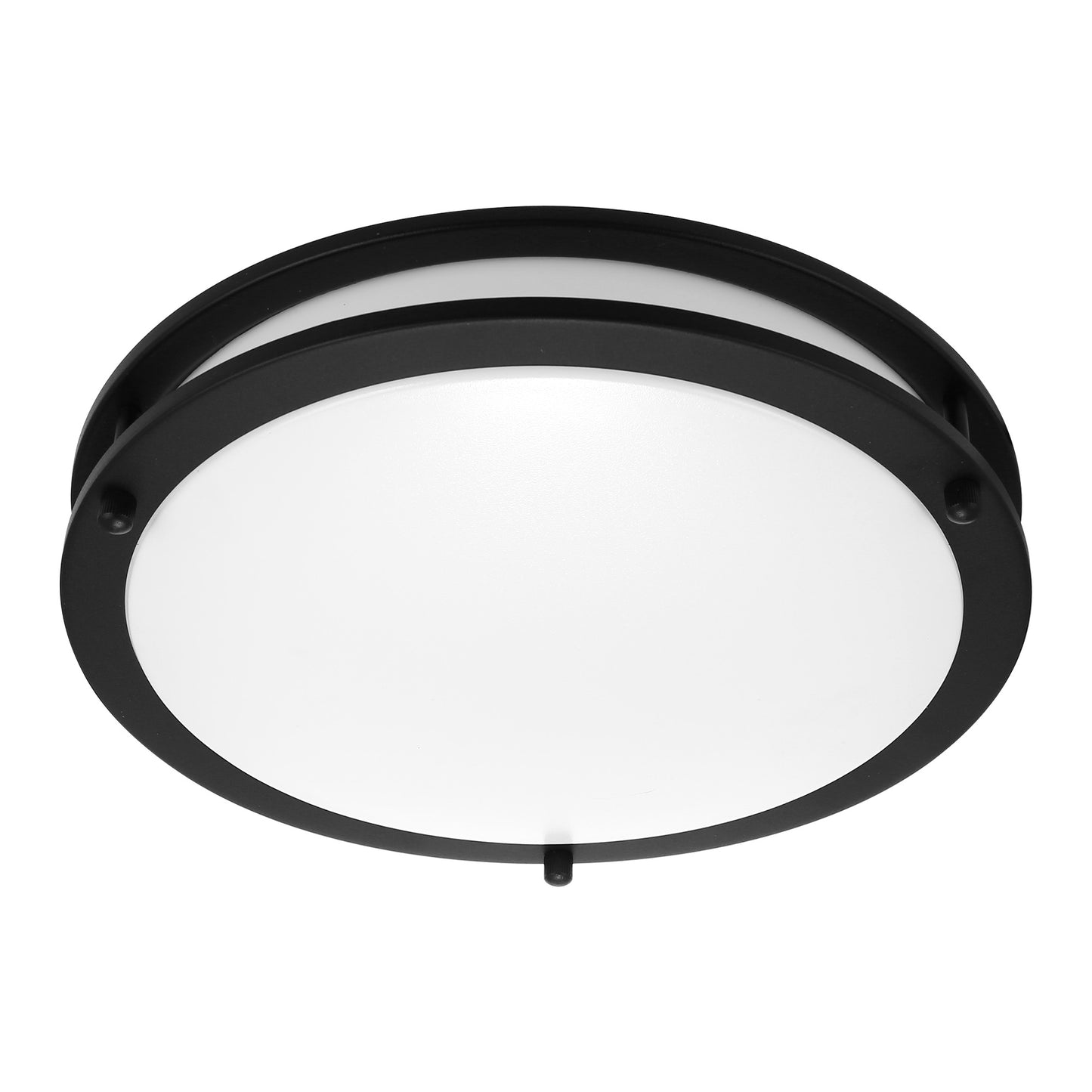 YANSUN 12 In. 18 Watt Round Sand Black Integrated LED Flush Mount with 5CCT Dimmable Function