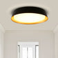 12in. Black and Gold Flush Mount Ceiling Light, 21W 1250LM LED Ceiling Light Fixture 5CCT Dimmable for Bedroom Hallway