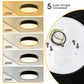 12in. Black and Gold Flush Mount Ceiling Light, 21W 1250LM LED Ceiling Light Fixture 5CCT Dimmable for Bedroom Hallway