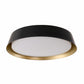 12in. Black and Gold Flush Mount Ceiling Light, 21W 1250LM LED Ceiling Light Fixture 5CCT Dimmable for Bedroom Hallway