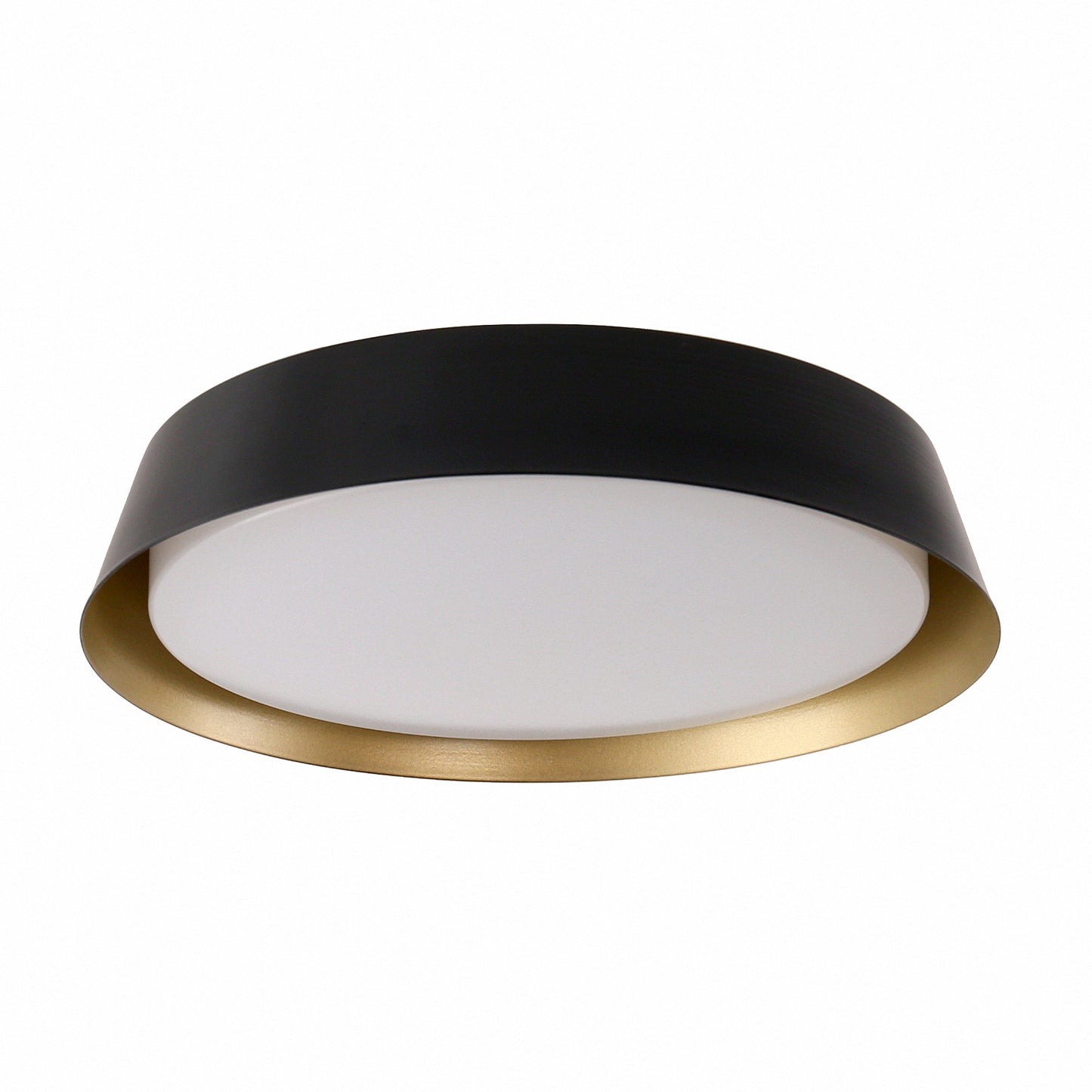 12in. Black and Gold Flush Mount Ceiling Light, 21W 1250LM LED Ceiling Light Fixture 5CCT Dimmable for Bedroom Hallway