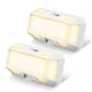 1-Light Dimmable LED Night Light Plug in with Dusk to Dawn Sensor, 3000K 0-250LM for Bathroom, Hallway, Bedroom (2-Pack)