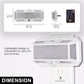 1-Light Dimmable LED Night Light Plug in with Dusk to Dawn Sensor, 3000K 0-250LM for Bathroom, Hallway, Bedroom (2-Pack)