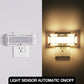 1-Light Dimmable LED Night Light Plug in with Dusk to Dawn Sensor, 3000K 0-250LM for Bathroom, Hallway, Bedroom (2-Pack)