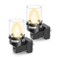 Candle Night Light Plug in 2-Pack with Dusk to Dawn Sensor, 3000K Warm White LED for Kids, Hallway, Bathroom, Bedroom
