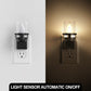 Candle Night Light Plug in 2-Pack with Dusk to Dawn Sensor, 3000K Warm White LED for Kids, Hallway, Bathroom, Bedroom