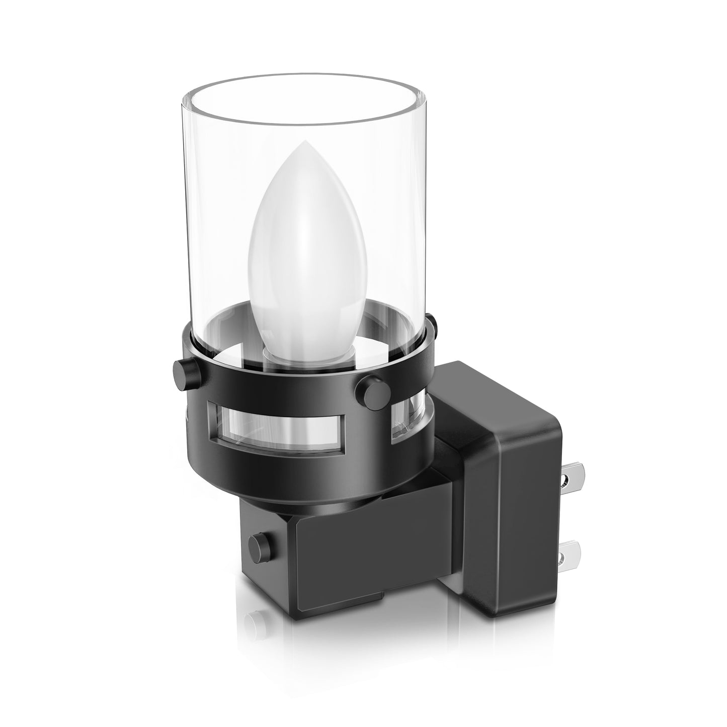 Candle Night Light Plug in 2-Pack with Dusk to Dawn Sensor, 3000K Warm White LED for Kids, Hallway, Bathroom, Bedroom