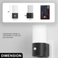 LED Motion Sensor Night Light Plug in 2-Pack, 100LM Dimmable, 3000K Soft White, Auto On/Off for Hallway, Bedroom