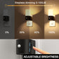 LED Motion Sensor Night Light Plug in 2-Pack, 100LM Dimmable, 3000K Soft White, Auto On/Off for Hallway, Bedroom