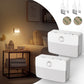 1-Light LED Motion Sensor Night Light, Rechargeable LED Night Light, 35LM Soft White for Stairs, Hallway (2-Pack)