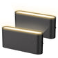 1-Light Black Dimmable LED Night Light Plug in with Dusk-to-Dawn Sensor, Soft White 3000K for Bedroom, Hallway 2 Pack