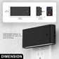 1-Light Black Dimmable LED Night Light Plug in with Dusk-to-Dawn Sensor, Soft White 3000K for Bedroom, Hallway 2 Pack