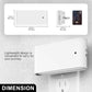 1-Light White Dimmable LED Night Light Plug in with Dusk-to-Dawn Sensor, Soft White 3000K for Bedroom, Hallway 2 Pack