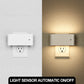 1-Light White Dimmable LED Night Light Plug in with Dusk-to-Dawn Sensor, Soft White 3000K for Bedroom, Hallway 2 Pack
