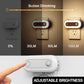 Motion Sensor Dusk to Dawn Night Light Plug in [2-Pack], Dimmable 30/60/100LM for Hallway, Bedroom, Kids Room