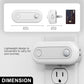 Motion Sensor Dusk to Dawn Night Light Plug in [2-Pack], Dimmable 30/60/100LM for Hallway, Bedroom, Kids Room
