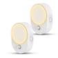 LED Motion Sensor Night Light [2-Pack], Dusk to Dawn & Motion Activated, Dimmable 30/60LM for Bathroom, Hallway, Kitchen