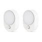 LED Motion Sensor Night Light [2-Pack], Dusk to Dawn & Motion Activated, Dimmable 30/60LM for Bathroom, Hallway, Kitchen