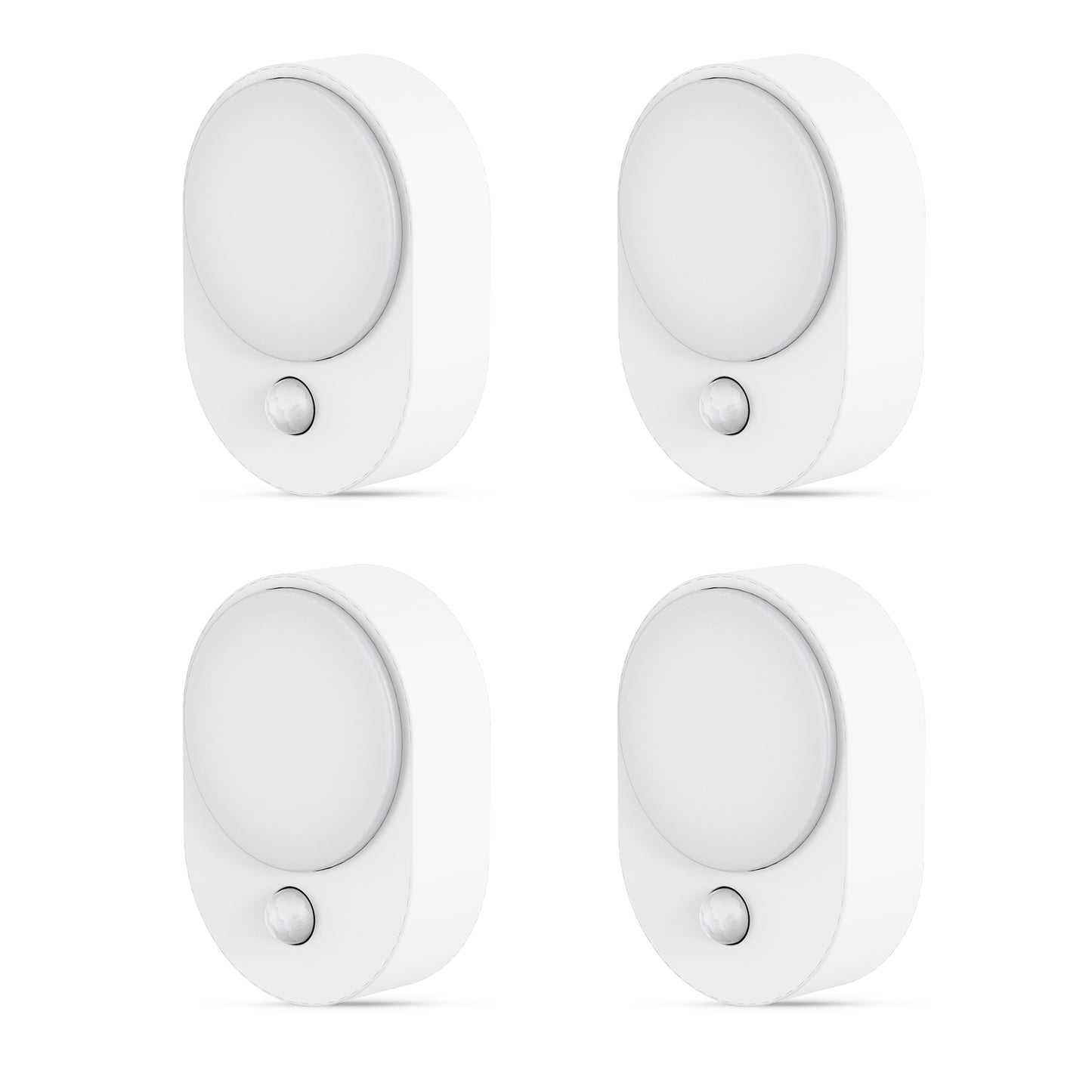 LED Motion Sensor Night Light [2-Pack], Dusk to Dawn & Motion Activated, Dimmable 30/60LM for Bathroom, Hallway, Kitchen