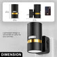 LED Light Sensor Night Light [2-Pack], 3000K Soft White, Dimmable 0-100LM, Plug-In for Bedroom, Hallway, Bathroom