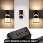 LED Light Sensor Night Light [2-Pack], 3000K Soft White, Dimmable 0-100LM, Plug-In for Bedroom, Hallway, Bathroom