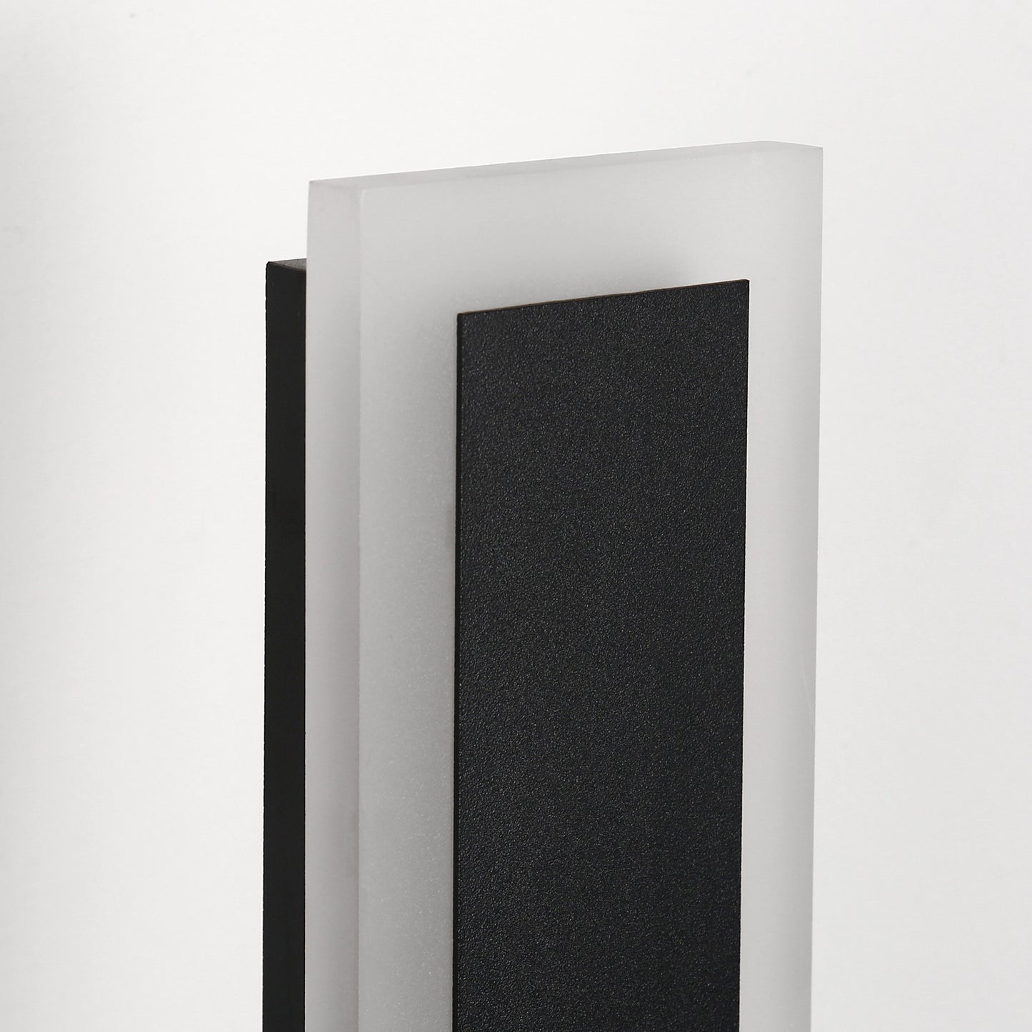 37 in. 1-Light Black Linear Integrated LED Outdoor Wall Light Waterproof Porch Light Wall Lantern Sconce 3000/6000K