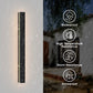 24 in. 19-Watt Black Outdoor Hardwired Linear Waterproof Integrated LED Wall Lantern Sconce, 3000K Warm White