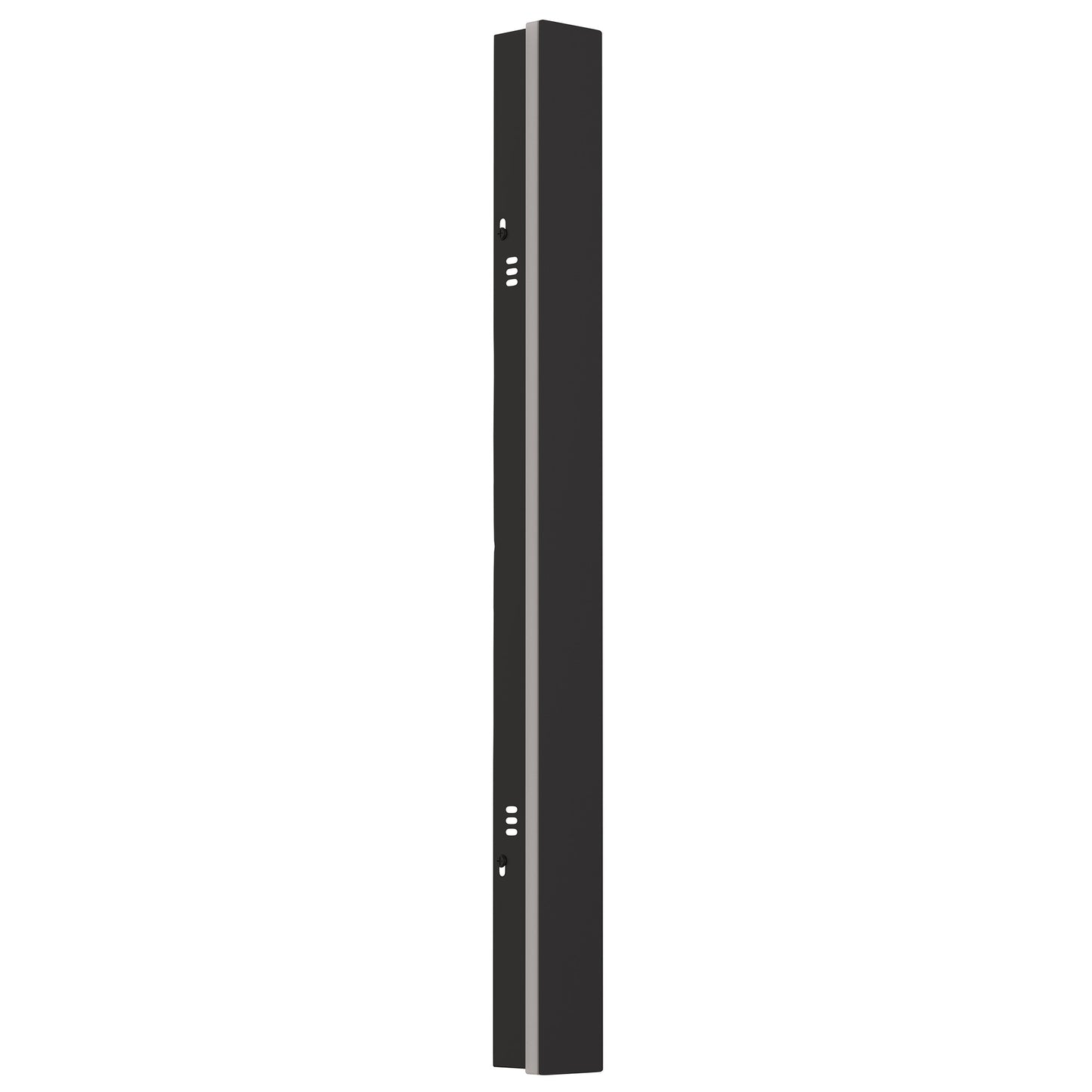 24 in. 19-Watt Black Outdoor Hardwired Linear Waterproof Integrated LED Wall Lantern Sconce, 3000K Warm White