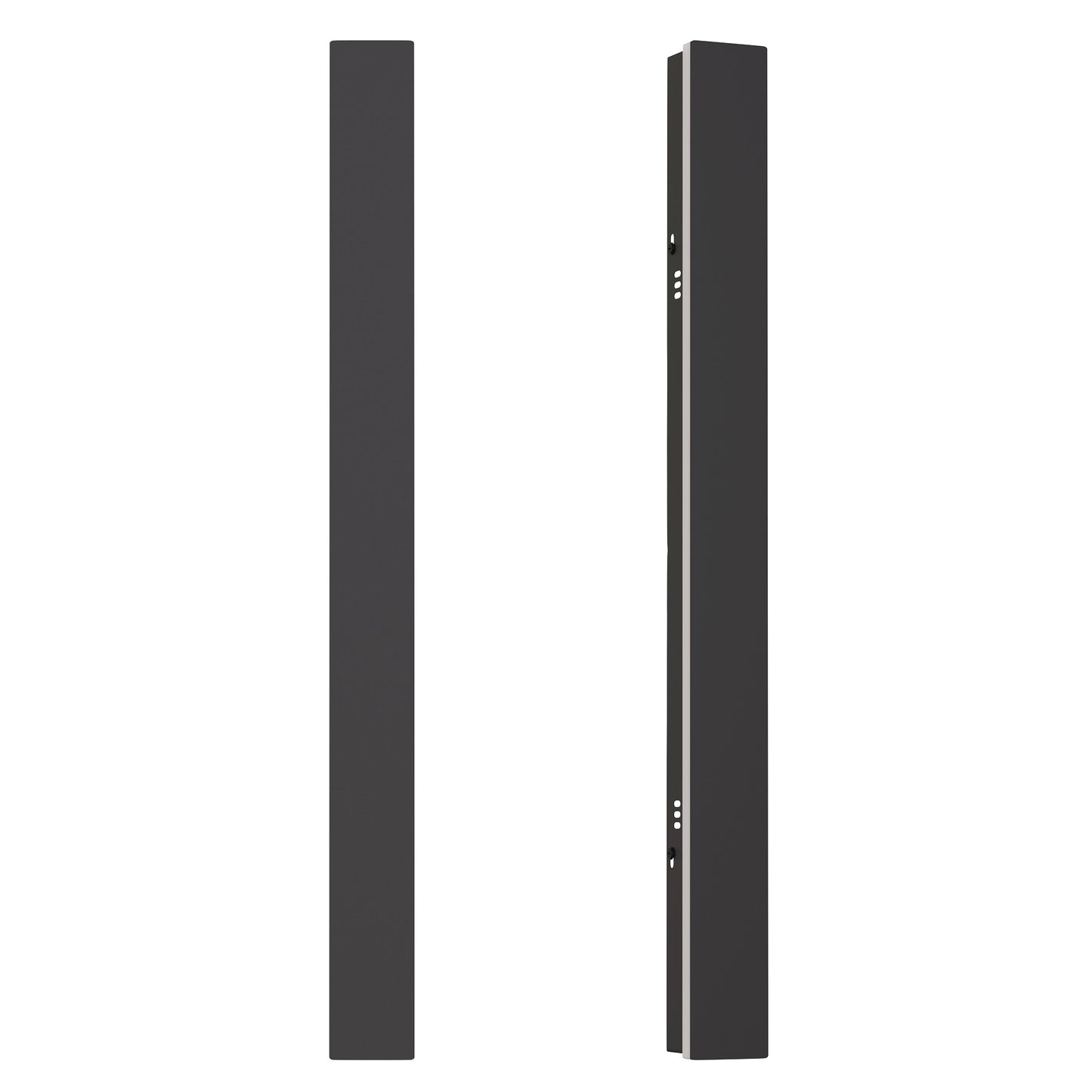 24 in. 19-Watt Black Outdoor Hardwired Linear Waterproof Integrated LED Wall Lantern Sconce, 3000K Warm White