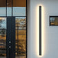 40 in. 30-Watt Black Hardwired Linear Outdoor Waterproof with Integrated LED Wall Lantern Sconce, 3000K Warm White