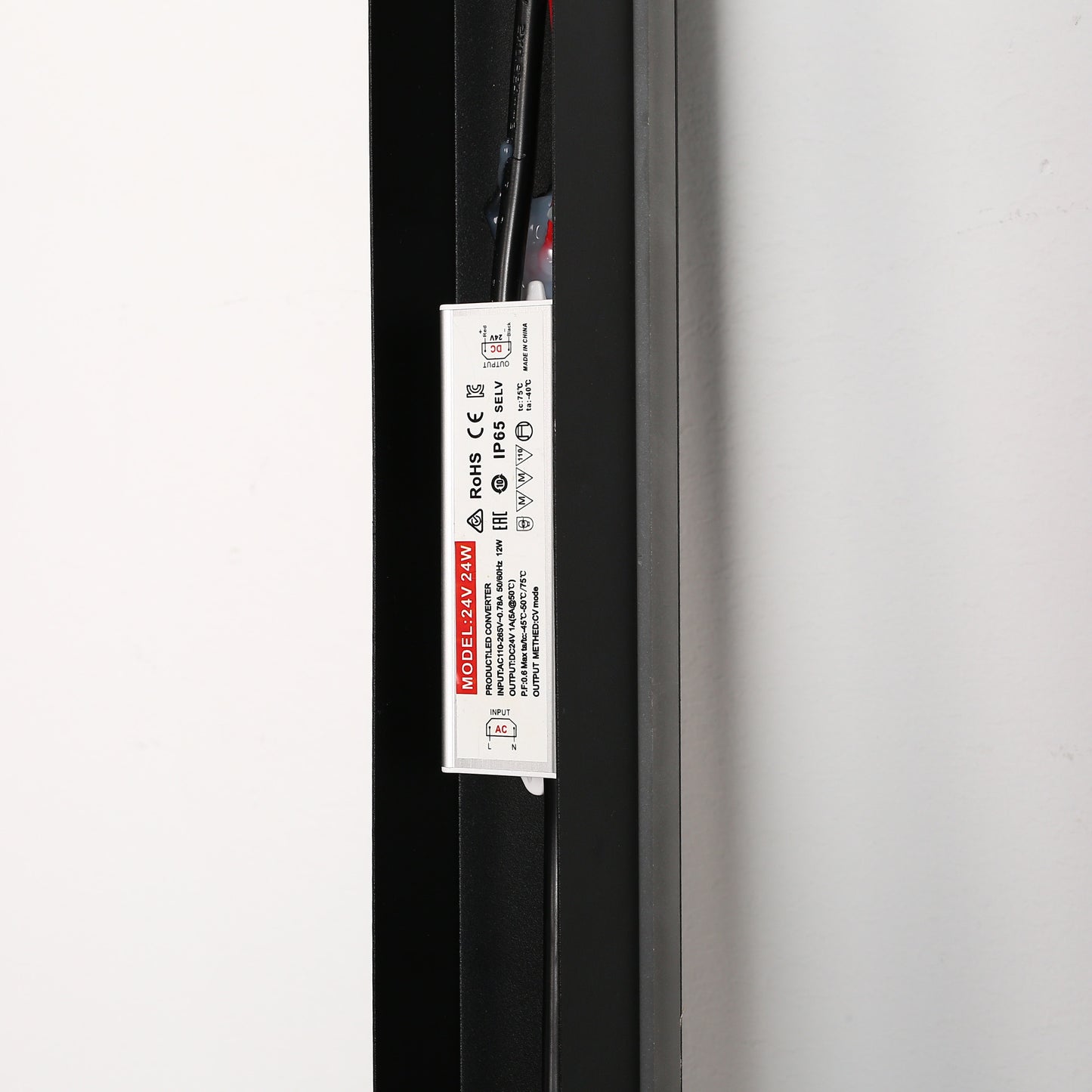 40 in. 30-Watt Black Hardwired Linear Outdoor Waterproof with Integrated LED Wall Lantern Sconce, 3000K Warm White