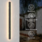 40 in. 30-Watt Black Hardwired Linear Outdoor Waterproof with Integrated LED Wall Lantern Sconce, 3000K Warm White