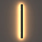40 in. 30-Watt Black Hardwired Linear Outdoor Waterproof with Integrated LED Wall Lantern Sconce, 3000K Warm White
