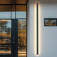 59 in. 45-Watt Black Outdoor Hardwired Linear Waterproof 3000K Warm White Integrated LED Wall Lantern Sconce