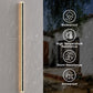 80 in. 1-Light Black Modern Integrated LED Outdoor Wall Light, Waterproof Porch Lantern Sconce for Garden